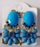 Brinco PEDRINHAS AZUIS COM STRASS
