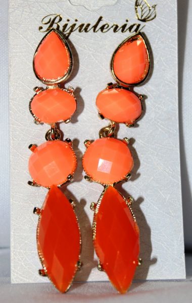 Brinco PEDRAS 4 LARANJA