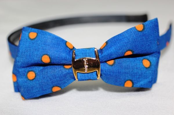 Tiara Bolinhas azul