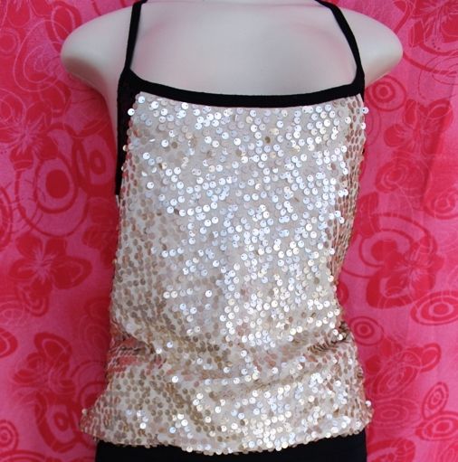 Blusa POOL Paetes dour+pret G