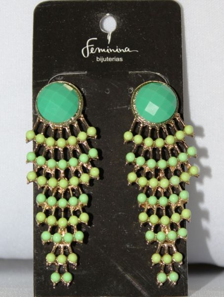 Brinco TEIA BOLINHAS VERDE