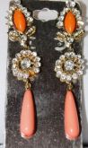 Brinco PEDRAS ROSA COM STRASS