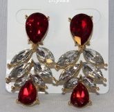 Brinco PINGO VERMELHO com cristais