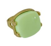 Anel Pastilha verde claro tam18