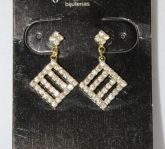 Brinco GRADE COM STRASS dour
