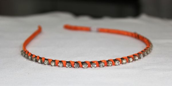 Tiara Strass laranja