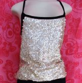 Blusa POOL Paetes dour+pret G