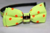 Tiara Bolinhas verde neon
