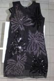 Vestido REALITY pedras e paetes Preto M